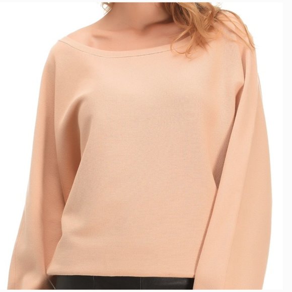 ZARA "THE KNITWEAR COLLECTION" BANDAGE BOAT NECK SWEATER - Picture 1 of 8